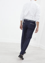 Load image into Gallery viewer, Sinclair Trouser in Navy Stripe