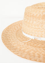 Load image into Gallery viewer, Wrapped Up Hat in Straw/White