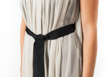 Load image into Gallery viewer, Chiffon Cape Back Dress in Sand
